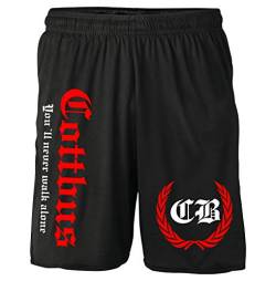 Cottbus Kranz Shorts | Fussball Sport Ultras Kurze Hose Sporthose (XXL, Schwarz Kranz M2) von Uglyshirt87