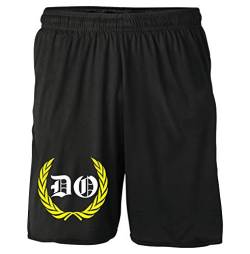 Dortmund Kranz Shorts | Fussball Sport Ultras Kurze Hose Sporthose (XXL, Schwarz Kranz M1) von Uglyshirt87