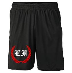 Erfurt Kranz Shorts | Fussball Sport Ultras Kurze Hose Sporthose (XL, Schwarz Kranz M1) von Uglyshirt87