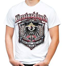 Für Immer Deutschland Männer und Herren T-Shirt | Kaiserreich Germania Preußen (M, Weiß) von Uglyshirt87