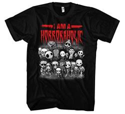 Horroraholic Männer Herren T-Shirt | Horror Halloween Grusel Friends Nightmare Freddy Jason Clown (3XL) von Uglyshirt87