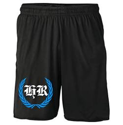 Rostock Kranz Shorts | Fussball Sport Sommer Ultras Kurze Hose Sporthose (S, Schwarz Kranz M1) von Uglyshirt87