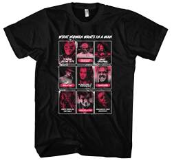 What Women Want In A Man Herren T-Shirt | Horror Shirt Herren - Halloween Shirt - Freddy | Schwarz (3XL) von Uglyshirt87