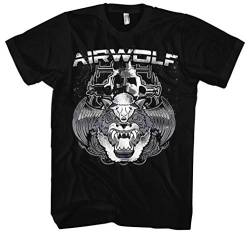 Airwolf Männer Herren T-Shirt | Hawke USA Logo Helikopter Hubschrauber (L) von Uglyshirt89