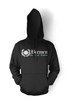 Bremen Ehre & Stolz Männer und Herren Kapuzenpullover | Fussball Ultras Geschenk | M2 FB (Schwarz, XXXXL) von Uglyshirt89