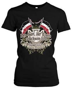 Der Gott der Eisen wachsen ließ Damen Girlie T-Shirt | Deutschland Wikinger Revolution Germanen Odin Zitat (L) von Uglyshirt89