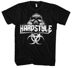 Hardstyle Maske Männer Herren T-Shirt | Hardcore Musik Minimal Techno (3XL) von Uglyshirt89