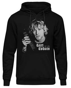 Kurt Cobain Männer und Herren Kapuzenpullover | Music Sänger Rock ||| (XL) von Uglyshirt89