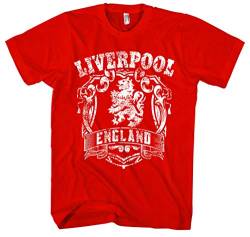 Liverpool Männer und Herren T-Shirt | Stadt Sport Fussball Trikot Ultras ||| M1 FB (M, Rot) von Uglyshirt89