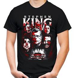 Stephen King Männer und Herren T-Shirt | Horror Grusel Roman ||| (3XL, Schwarz) von Uglyshirt89