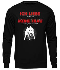 Uglyshirt89 Ich Liebe Meine Frau Kampfsport Männer Herren Pullover | Sport MMA Karate Muay Thai Fighter Fight (L) von Uglyshirt89