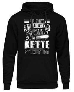 Uglyshirt89 Kettensäge Herren Kapuzenpullover | Forstwirt - holzfäller Pullover Herren - Holzarbeiter Bekleidung - Lumberjack Hoodie - Förster | M1 (XXL) von Uglyshirt89