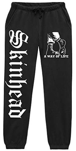 Uglyshirt89 Skinhead Männer u. Herren Jogginghose | Way of Life Oi Punk Hardcore Hose | M1 (L) von Uglyshirt89