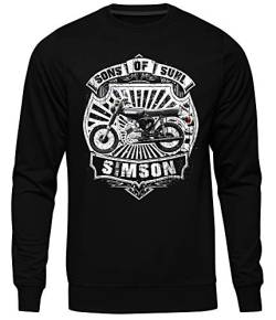 Uglyshirt89 Sons of Suhl Männer Herren Pullover | Simson Moped DDR Ossi Osten Schwalbe Trabant Kult | M2 (XL) von Uglyshirt89