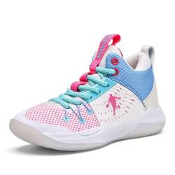 Uhclrr Basketballschuhe Für Jungen Sportschuhe Für Kinder Sportschuhe Für Mädchen Laufschuhe Für Draußen(36 EU, Pink) von Uhclrr