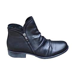Uikceten Modische Damenschuhe, Plateaustiefel, Cowboystiefel für Damen, Stiefel für Damen Naturläufer Schuhe Damen (Black, 36) von Uikceten