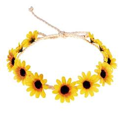 Blumen Herbst Sonnenblume Krone Haarschmuck Braut Urlaub Haar mit Sonnenblume Haarschmuck von Uinfhyknd