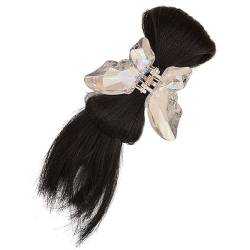 Stilvolle Haarspange, Haar-Accessoire, hübscher Haarclip, einzigartige Stile, halbe Krawatte, Federball-Clip, einzigartige Schmetterlings-Haarklammer von Ukbzxcmws