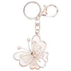Ukerdo Plüsch Ball Schmetterling Schlüsselanhänger Handtasche Anhänger Schlüsselanhänger Valentine Geschenk zum Damen von Ukerdo