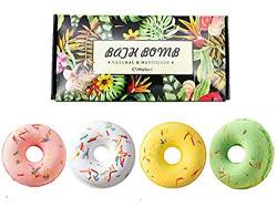 4Pcs Natural Bath Bombs Geschenkset enthält ätherische Öle Blütenblätter geeignet für Bubble & Spa Beste Frauen Geburtstag Jubiläen Muttertag von Ulalaza