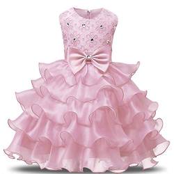 Ulalaza Prinzessin Poofy Blume Mädchen Kleider Geburtstag Party Cosplay Hochzeit Pageant Party Dress-Up von Ulalaza