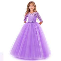 Ulalaza Prinzessin Poofy Blume Mädchen Kleider Geburtstag Party Cosplay Hochzeit Pageant Party Dress-Up von Ulalaza