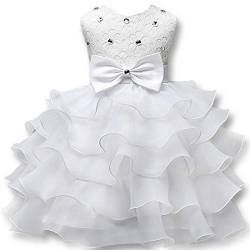 Ulalaza Prinzessin Poofy Blume Mädchen Kleider Geburtstag Party Cosplay Hochzeit Pageant Party Dress-Up von Ulalaza