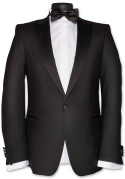 Cannes Smoking-Jacket Spitzfasson Black von Uli Schott - unreduziert