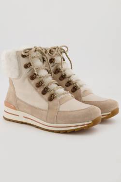 Ara Leder-Boots, Damen, beige, Größe: 40, Leder/Sonstige/Synthetische Fasern, Ulla Popken von Ulla Popken