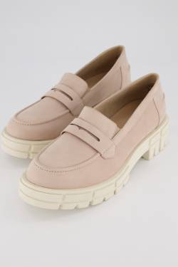 Caprice Leder-Loafer, Damen, beige, Größe: 39, Leder/Synthetische Fasern, Ulla Popken von Ulla Popken