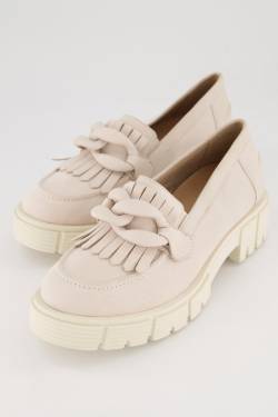 Caprice Leder-Loafer, Damen, beige, Größe: 42, Leder/Synthetische Fasern/Sonstige, Ulla Popken von Ulla Popken