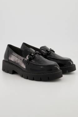 Caprice Leder-Loafer, Damen, schwarz, Größe: 38, Sonstige/Leder, Ulla Popken von Ulla Popken