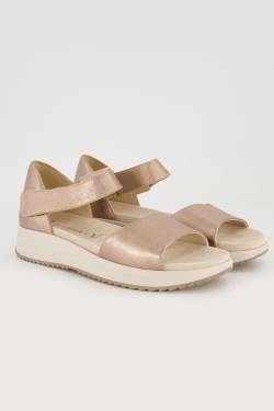 Caprice Leder-Sandaletten, Damen, beige, Größe: 40, Leder, Ulla Popken von Ulla Popken