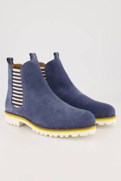 Chelseaboots, Damen, blau, Größe: 39, Leder/Synthetische Fasern, Ulla Popken von Ulla Popken