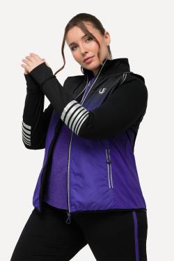 Große Größen 2-in-1-Funktionsjacke, Damen, blau, Größe: 54/56, Polyester, Ulla Popken von Ulla Popken