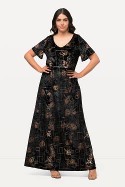 Große Größen Abendkleid, Damen, schwarz, Größe: 46/48, Polyester, Ulla Popken von Ulla Popken