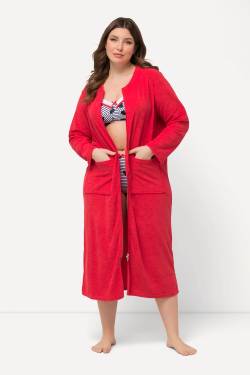 Große Größen Bademantel, Damen, rot, Größe: 42/44, Baumwolle/Polyester, Ulla Popken von Ulla Popken