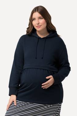 Große Größen Bellieva Hoodie, Damen, blau, Größe: 54/56, Baumwolle, Ulla Popken von Ulla Popken