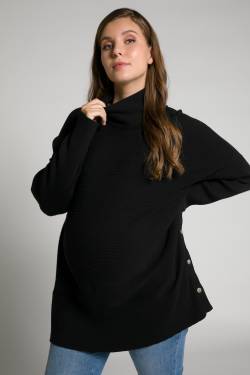 Große Größen Bellieva-Pullover, Damen, schwarz, Größe: 46/48, Baumwolle, Ulla Popken von Ulla Popken