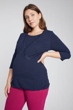Große Größen Bellieva-Shirt, Damen, blau, Größe: 42/44, Baumwolle, Ulla Popken von Ulla Popken