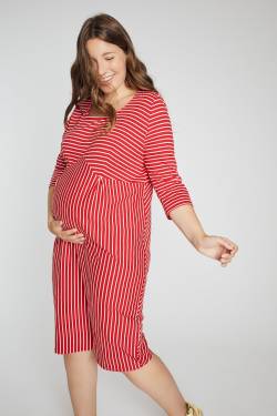 Große Größen Bellieva-Sweatkleid, Damen, rot, Größe: 50/52, Baumwolle, Ulla Popken von Ulla Popken