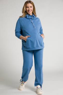 Große Größen Bellieva-Sweatshirt, Damen, blau, Größe: 46/48, Baumwolle, Ulla Popken von Ulla Popken