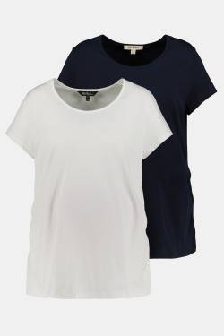 Große Größen Bellieva T-Shirt, Damen, blau, Größe: 46/48, Baumwolle/Viskose, Ulla Popken von Ulla Popken