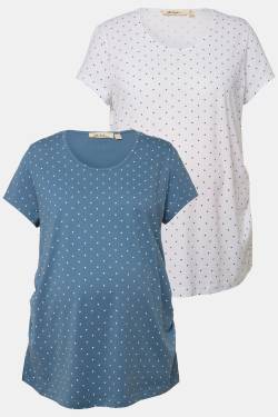 Große Größen Bellieva-T-Shirts, Damen, blau, Größe: 42/44, Baumwolle, Ulla Popken von Ulla Popken