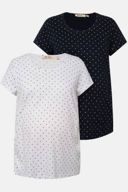 Große Größen Bellieva-T-Shirts, Damen, blau, Größe: 46/48, Baumwolle, Ulla Popken von Ulla Popken