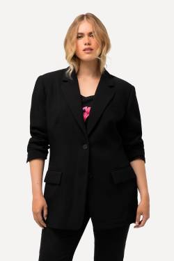 Große Größen Blazer, Damen, schwarz, Größe: 46/48, Polyester/Viskose, Ulla Popken von Ulla Popken