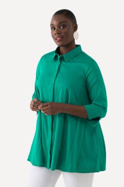 Große Größen Bluse, Damen, grün, Größe: 50/52, Baumwolle/Synthetische Fasern, Ulla Popken von Ulla Popken