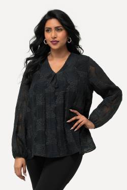 Große Größen Bluse, Damen, grün, Größe: 62/64, Viskose/Synthetische Fasern/Polyester, Ulla Popken von Ulla Popken