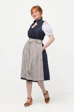 Große Größen Dirndl, Damen, blau, Größe: 42, Baumwolle, Ulla Popken von Ulla Popken