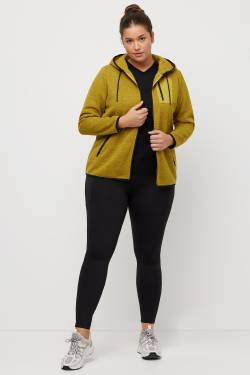 Große Größen Fleecejacke, Damen, grün, Größe: 46/48, Polyester, Ulla Popken von Ulla Popken